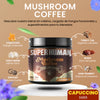 Mushroom Coffee - Café Instantáneo con 6 Hongos Funcionales Súper Alimentos (180 Gramos / 30 Porciones) - SuperHuman™